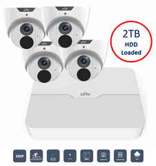 UNIVIEW EASY STARTER CCTV 4 CAMERA  KIT + 8CH NVR