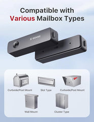Smart Mailbox Alarm, Wireless Long Range Mailbox Alert, Mailbox Sensor with Base Station for Delivered Mail