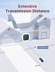 Smart Mailbox Alarm, Wireless Long Range Mailbox Alert, Mailbox Sensor with Base Station for Delivered Mail