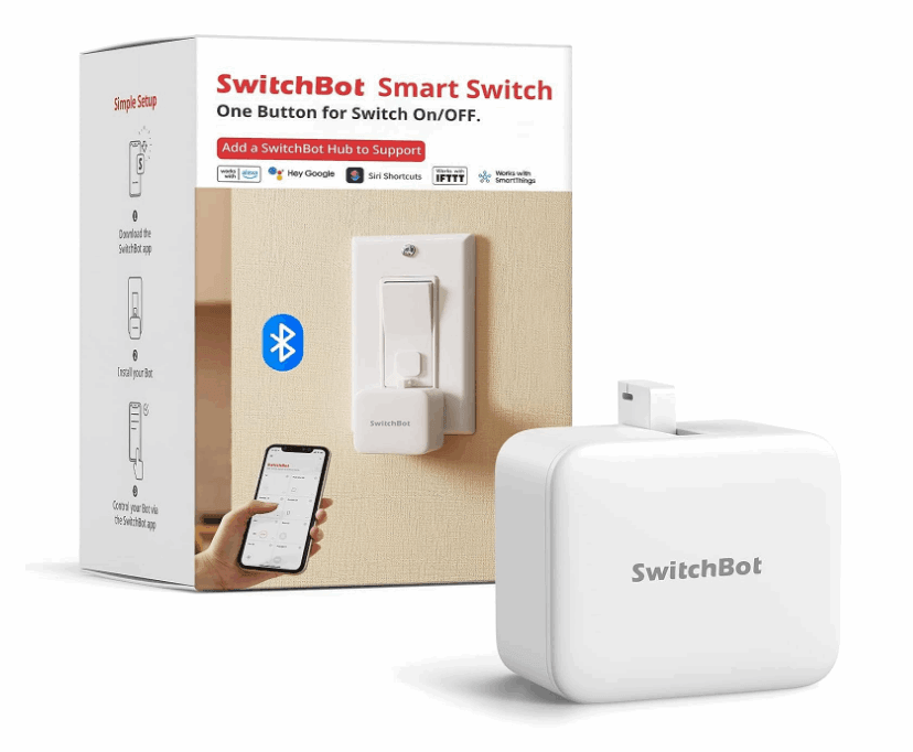 Smart switch button pusher