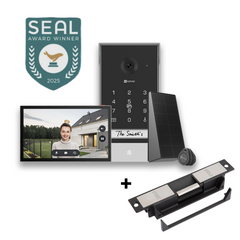 EP7  Solar powered 2K Smart Home Video Doorphone with Electric Strike bundle